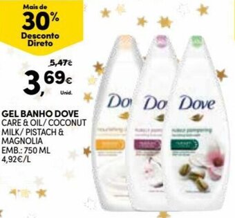 Continente Gel Banho Dove 750ml promoção