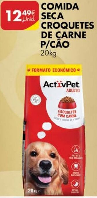 Pingo Doce Comida Seca Croquetes de Carne P/Cão 20kg promoção