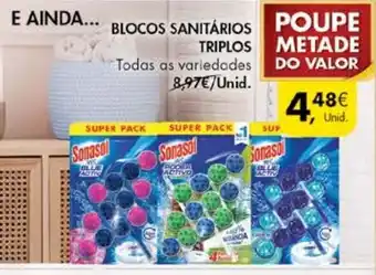 Pingo Doce Sonasol Blocos Sanitários Triplos promoção