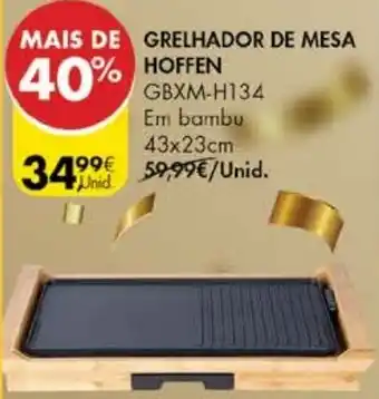 Grelhador de Mesa Hoffen 43 x 23cm