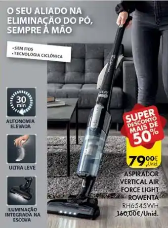 Pingo Doce Aspirador Vertical Air Force Light Rowenta promoção