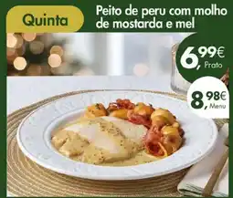 Pingo Doce Peito de peru com molho de mostarda e mel promoção