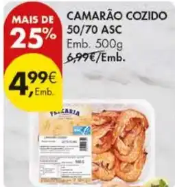 Pingo Doce Camarão cozido 50/70 asc promoção