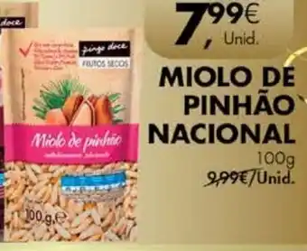 Pingo Doce Miolo de Pinhão Nacional 100g promoção