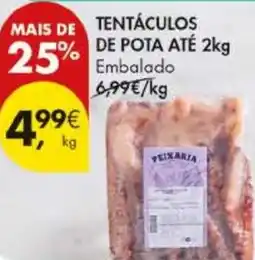 Pingo Doce Tentáculos de pota até 2kg embalado promoção