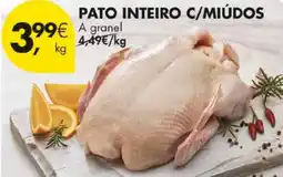 Pingo Doce Pato inteiro c/miúdos promoção