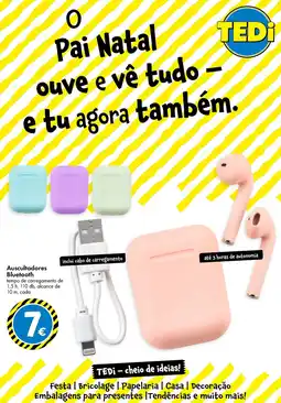 TEDi Auscultadores Bluetooth promoção