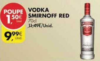 Pingo Doce Vodka Smirnoff Red 70cl promoção