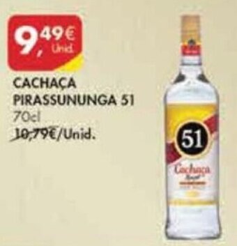 Pingo Doce Cachaça Pirassununga 51 70cl promoção