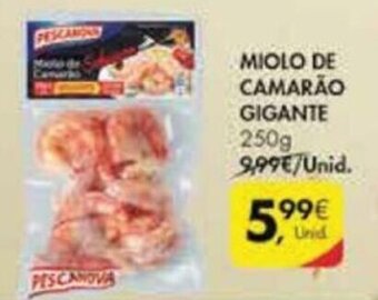 Pingo Doce Miolo de Camarão Gigante 250g promoção