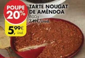 Pingo Doce Tarte Nougat de Amêndoa 600g promoção