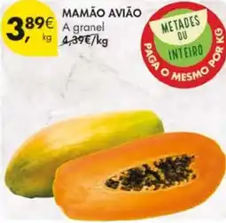 Pingo Doce Mamão avião promoção