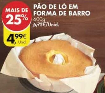 Pão de Ló em Forma de Barro 600g