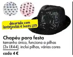 TEDi Chapéu para festa promoção
