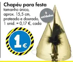 TEDi Chapéu para festa promoção