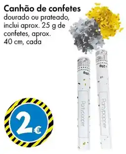 TEDi Canhão de confetes promoção