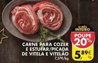 Pingo Doce Carne Para Cozer e Estufar/Picada de Vitela e Vitelão promoção
