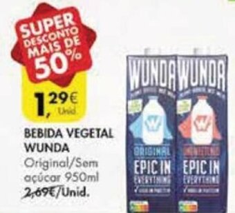 Pingo Doce Bebida Vegetal Wunda 950ml promoção