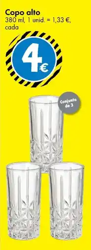 TEDi Copo alto promoção