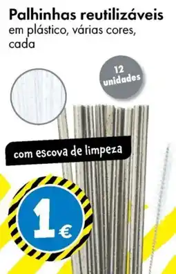 TEDi Palhinhas reutilizáveis promoção