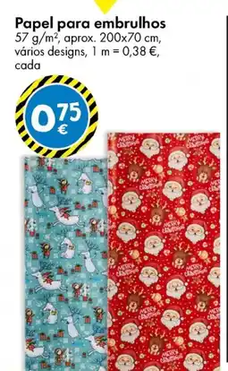 TEDi Papel para embrulhos promoção