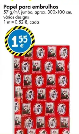 TEDi Papel para embrulhos promoção