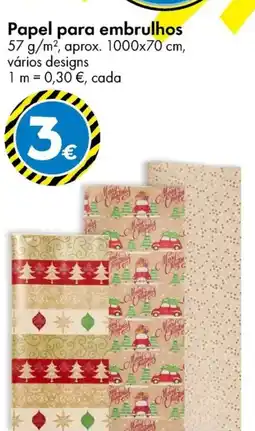 TEDi Papel para embrulhos promoção