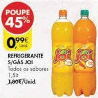 Pingo Doce Refrigerante s/Gás Joi 1,5lt promoção