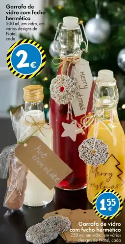 TEDi Garrafa de vidro com fecho hermético promoção