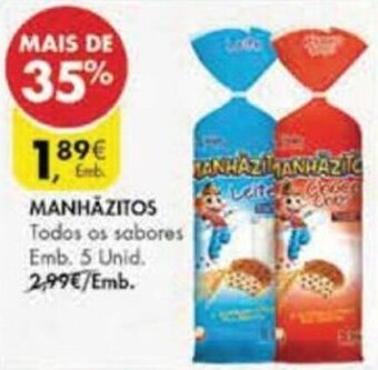 Pingo Doce Manhãzitos 5 Unid promoção