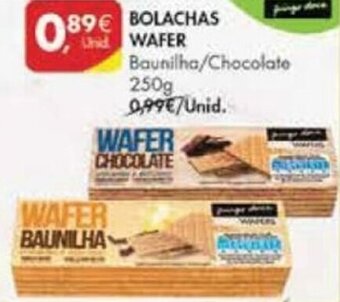 Pingo Doce Bolachas Wafer 250g promoção