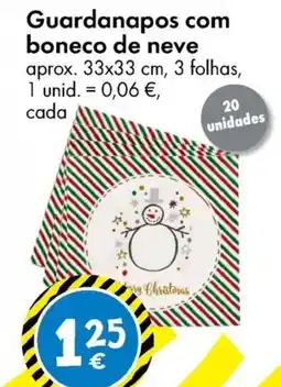 TEDi Guardanapos com boneco de neve promoção