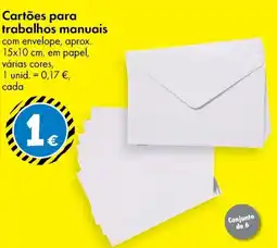 TEDi Cartões para trabalhos manuais promoção