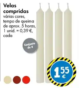 TEDi Velas compridas promoção