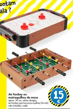 TEDi Air hockey ou matraquilhos de mesa promoção