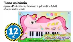 TEDi Piano unicórnio promoção