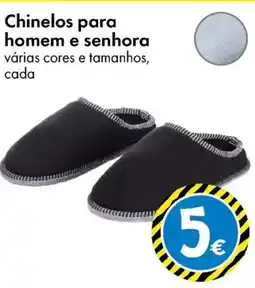 TEDi Chinelos para homem e senhora promoção