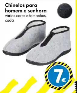 TEDi Chinelos para homem e senhora promoção
