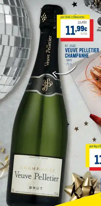 Makro Veuve Pelletier Champanhe 76cl promoção