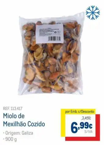 Makro Miolo de Mexilhão Cozido 900g promoção