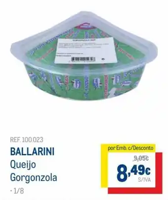 Makro Ballarini Queijo Gorgonzola promoção