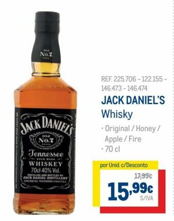 Jack Daniel's Whisky 70cl