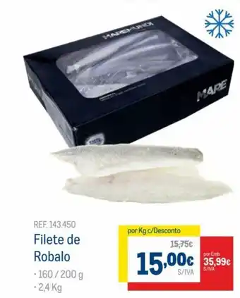Makro filete de Robalo 2,4kg promoção