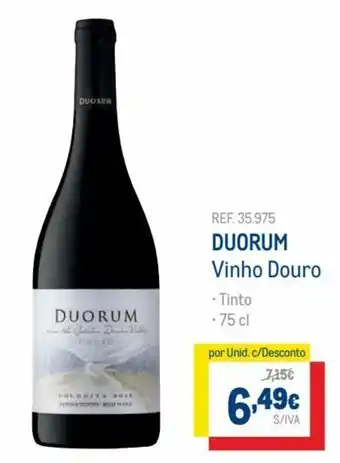 Makro Duorum Vinho Douro 75cl promoção