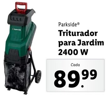 Lidl Parkside Triturador para Jardim 2400W promoção