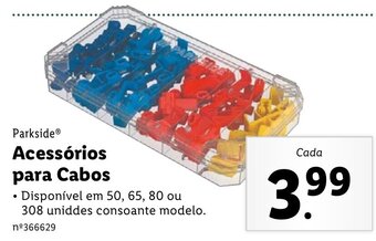 Lidl Parkside Acessórios para Cabos promoção