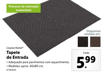 Livarno Home Tapete de Entrada 60x80cm