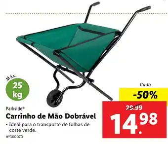 Lidl Pakside Carrinho de Mão Dobrável 25kg promoção