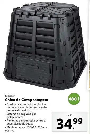 Lidl Parkside Caixa de Compostagem promoção
