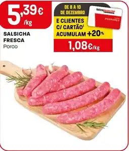 Intermarché Salsicha fresca porco promoção